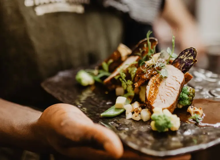 Camping de kleine wolf faciliteit horeca kok close up gerecht